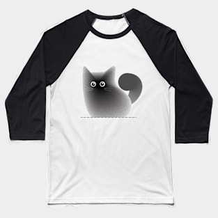 Minimalist cat design Baseball T-Shirt